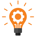 Innovation lightbulb icon